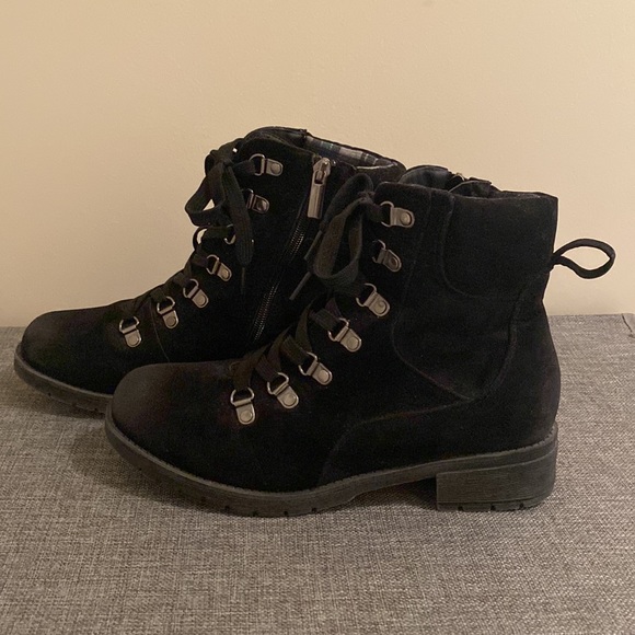Black Combat Boots - Picture 2 of 6